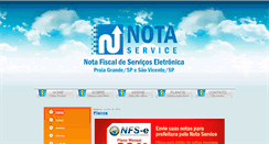 Desktop Screenshot of notaservice.com.br
